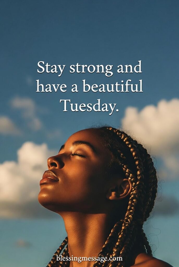 African American Tuesday Blessings Quotes image